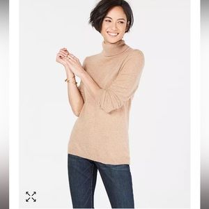 100% Cashmere Charter Club Turtle Neck Sweater